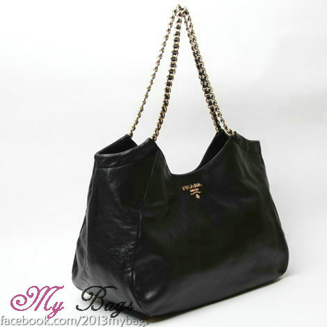 2014 Prada baltico soft calf leather shoulder bag BR4826 black